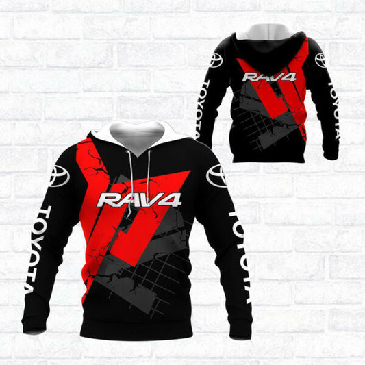 Toyota Rav4 Shirt Fan Gift 364, Stylist Unisex 3d Hoodie Zip Hoodie 2243 Moonbestprint