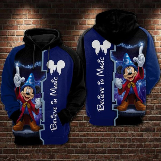Mickey Mouse Believe In Magic Disney Cartoon 2k742 Lover Gift ,mickey Disney All Over Print 3d Hoodie4 1854 Moonbestprint
