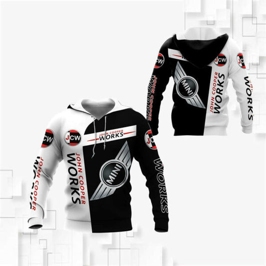 Mini John Cooper Works Shirt Fan Gift 688, Stylist Unisex 3d Hoodie Zip Hoodie 2273 Moonbestprint