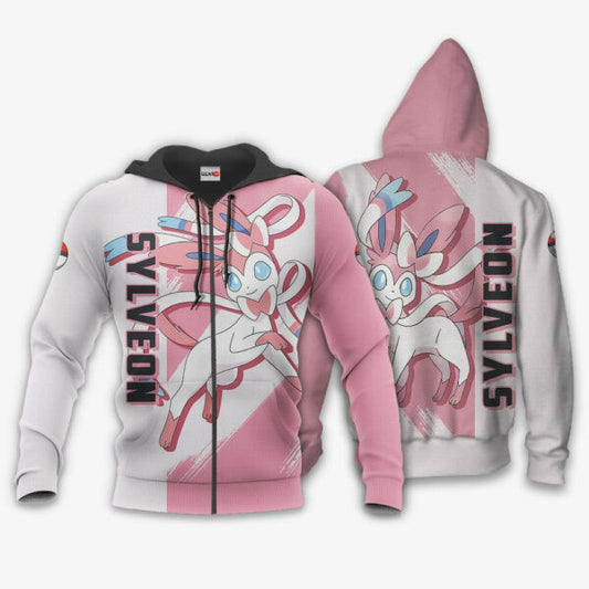 Sylveon Anime Pokemon Manga 1k854 Fan Gift Stylist Unisex Cartoon Graphic Outfits Aop 3d Hoodie Zip Hoodie 2421 Moonbestprint