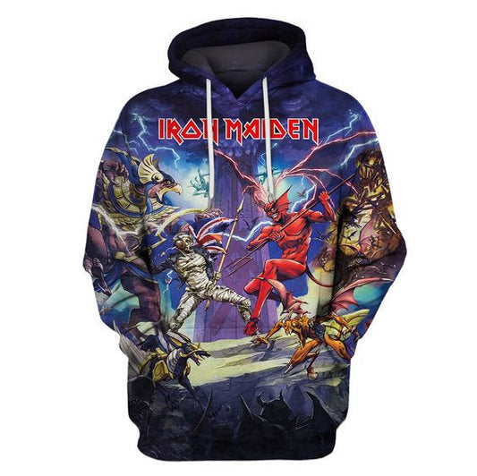 Hoodie Pull Over Iron Moonbestprint