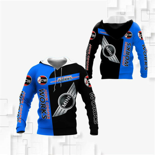 Mini John Cooper Works Shirt Fan Gift 685, Stylist Unisex 3d Hoodie Zip Hoodie 2348 Moonbestprint