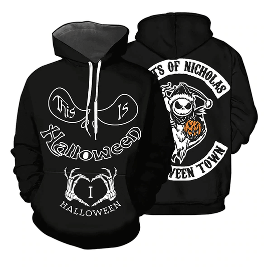 Jack Skellington The Nightmare Before Christmas 128 Fan Gift Stylist Unisex Cartoon Graphic Outfits Aop Hoodie, Zip Hoodie 981 Moonbestprint