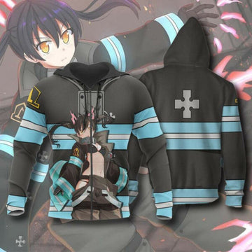 Tamaki Kotatsu Fire Force Manga 2k942 Fan Gift Stylist Unisex Cartoon 3d Hoodie Zip Hoodie 2132 Moonbestprint