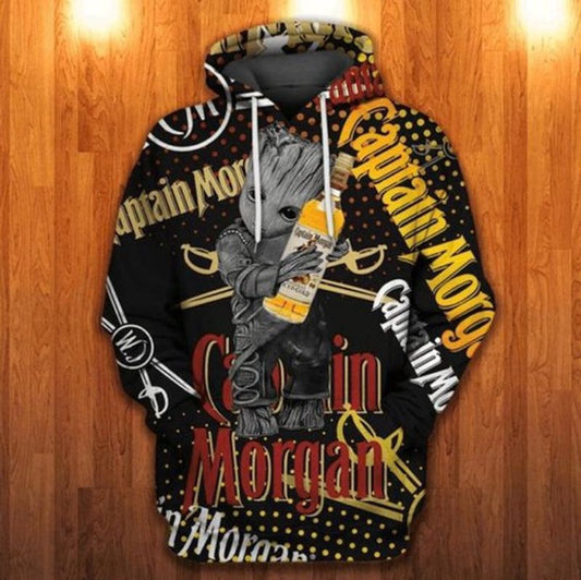 Groot Star Wars Captain Morgan 3d Hoodie Moonbestprint
