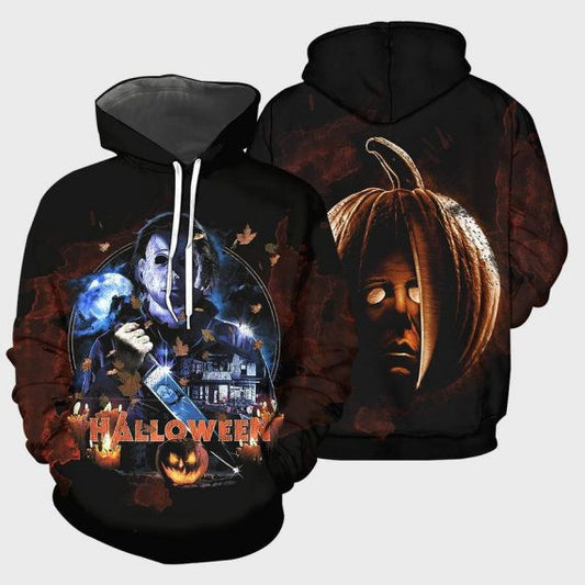 Michael Myers Pumpkin Horror Movies 2k517 Lover Gift,michael Myers All Over Print 3d Hoodie 1439 Moonbestprint