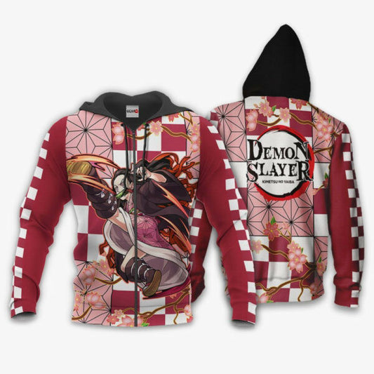 Demon Slayer Nezuko Anime 2k843 Fan Gift Stylist Unisex Cartoon 3d Hoodie Zip Hoodie 1707 Moonbestprint