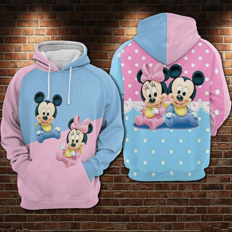 Mickey Mouse Love Minne 01 Hoodie - Zip Hoodie Moonbestprint