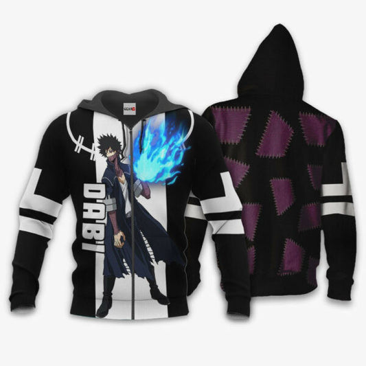 Dabi Anime My Hero Academia Manga 2k28 Fan Gift Stylist Unisex Cartoon Graphic Outfits Aop 3d Hoodie Zip Hoodie 972 Moonbestprint