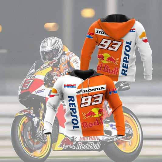 Honda Racing Racing Shirt Fan Gift 516, Stylist Unisex 3d Hoodie Zip Hoodie 1721 Moonbestprint