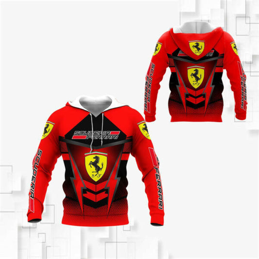 Scuderia Ferrari Luxyry Racing Car F1 8k151 Fan Gift 3d Zip Hoodie Hoodie Ii0 2124 Moonbestprint