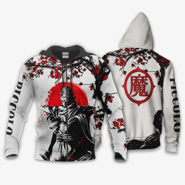 Piccolo Japan Cherry Blossoms Dragon Ball Z Anime 1k274 Fan Gift Stylist Unisex Cartoon Graphic Outfits Aop 3d Hoodie, Zip Hoodie 2408 Moonbestprint