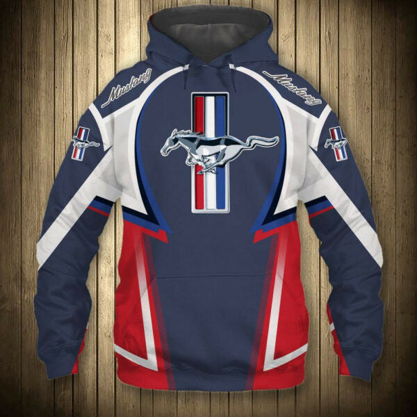 Ford Mustang Sport Car 7k387 Fan Gift Stylist Unisex Cartoon 3d Hoodie Zip Hoodie 1549 Moonbestprint