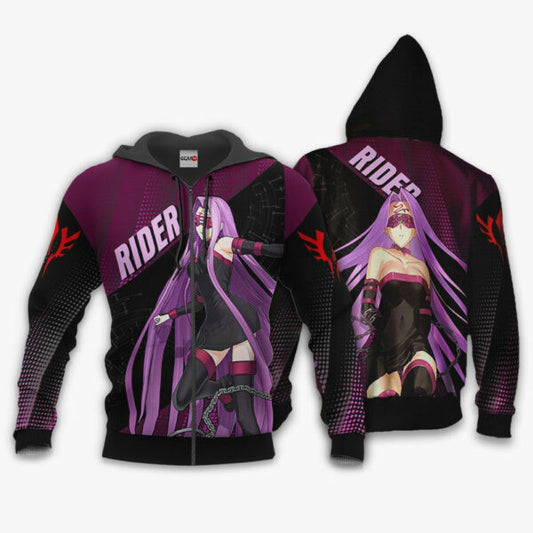 Fate Stay Night Rider Anime 3k176 Fan Gift Stylist Unisex Cartoon 3d Hoodie Zip Hoodie 1720 Moonbestprint
