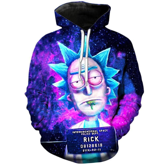 Cartoon Rick And Morty Interdiwensional Spacc Police Oept Over Print 3d Hoodie Zip Hoodie 903 Moonbestprint