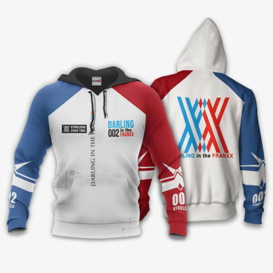 Darling In The Franxx Zero Two Code 002 Anime 3k320 Fan Gift Stylist Unisex Cartoon 3d Hoodie Zip Hoodie 1716 Moonbestprint