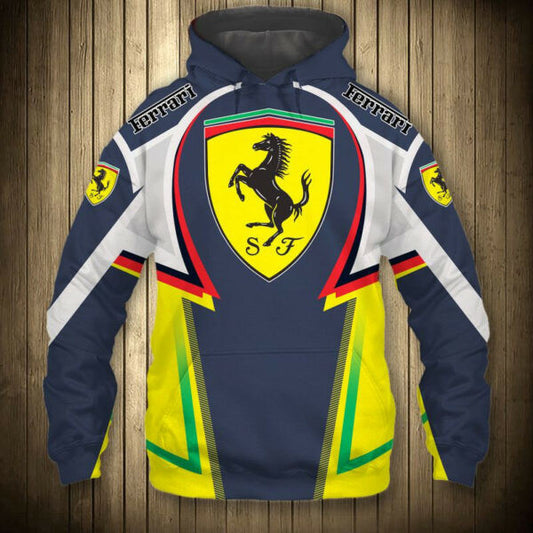 Ferrari Luxury Sport Car 7k375 Fan Gift Stylist Unisex Cartoon 3d Hoodie Zip Hoodie 1158 Moonbestprint