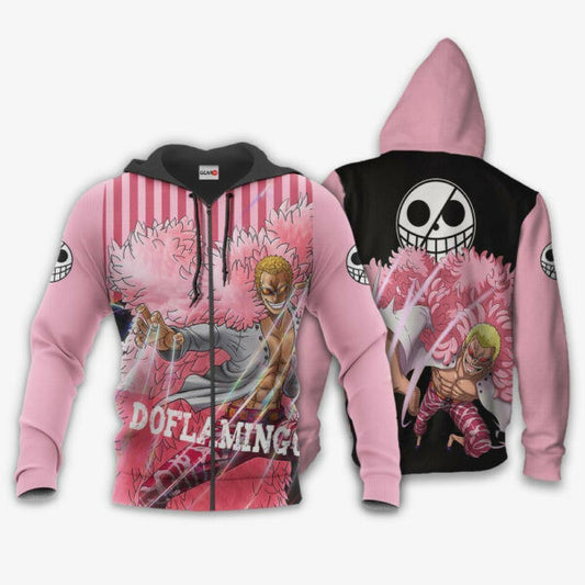Donquixote Doflamingo One Piece Anime 3k295 Fan Gift Stylist Unisex Cartoon 3d Hoodie Zip Hoodie 488 Moonbestprint