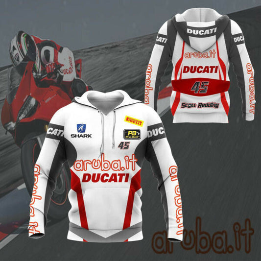 Ducati Shirt Fan Gift 228, Stylist Unisex 3d Hoodie Zip Hoodie 1188 Moonbestprint
