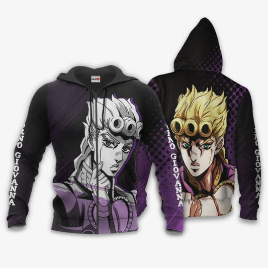 Giorno Giovanna Jojo?s Bizarre Adventure Anime 3k474 Fan Gift Stylist Unisex Cartoon 3d Hoodie Zip Hoodie 1021 Moonbestprint