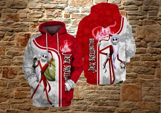 Jack Skellington Over Print 3d Hoodie Zip Hoodie 227 Moonbestprint