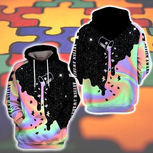Autism Awareness 3d Hoodie Zip Hoodie Moonbestprint