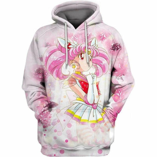 Sailor Moon R Sailor Moon Child Over Print 3d Hoodie Zip Hoodie Moonbestprint