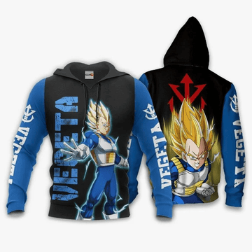 Vegeta Super Saiyan Dragon Ball Anime Manga For Men And Women 3d Hoodie Zip Hoodie Moonbestprint