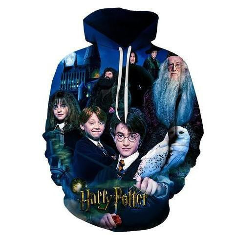 Harry Potter 3d Printed Long Sleeve Hoodie Moonbestprint