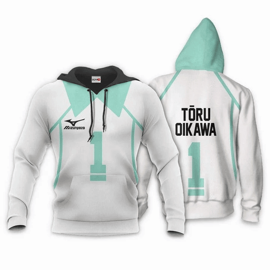 Aoba Johsai Toru Oikawa Anime Manga Haikyuu Fukurodani Number 1 For Men And Women 3d Hoodie Zip Hoodie Moonbestprint