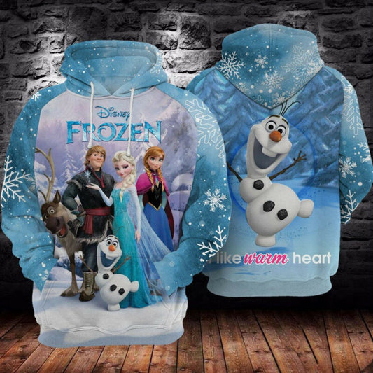 Disney Elsa Frozen 3d Hoodie Moonbestprint