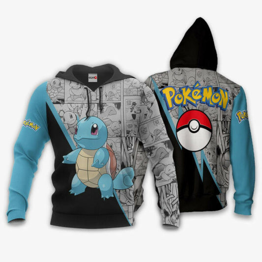 Squirtle Anime Pokemon Manga 1k940 Fan Gift Stylist Unisex Cartoon Graphic Outfits Aop 3d Hoodie Zip Hoodie 2762 Moonbestprint