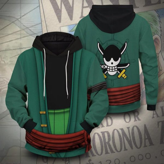 Strongest Swordsman Zoro One Piece Anime 2k769 Lover Gift,one Piece All Over Print 3d Hoodie 2426 Moonbestprint