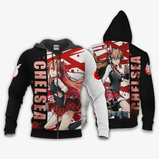 Akame Ga Kill Chelsea Anime 3k166 Fan Gift Stylist Unisex Cartoon 3d Hoodie Zip Hoodie 951 Moonbestprint