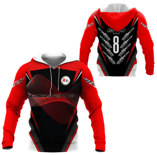 Chevrolet Corvette Shirt Fan Gift 835, Stylist Unisex 3d Hoodie Zip Hoodie 1691 Moonbestprint