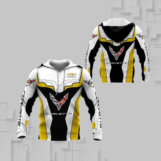 Chevrolet Corvette Shirt Fan Gift 775, Stylist Unisex 3d Hoodie Zip Hoodie 708 Moonbestprint