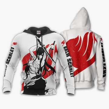Erza Scarlet Anime Manga Fairy Tail Silhouette For Men And Women 3d Hoodie Zip Hoodie Moonbestprint