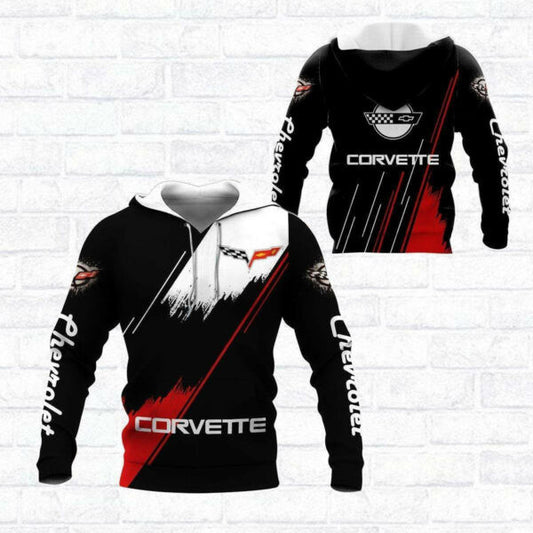 Chevrolet Corvette Shirt Fan Gift 778, Stylist Unisex 3d Hoodie Zip Hoodie 457 Moonbestprint