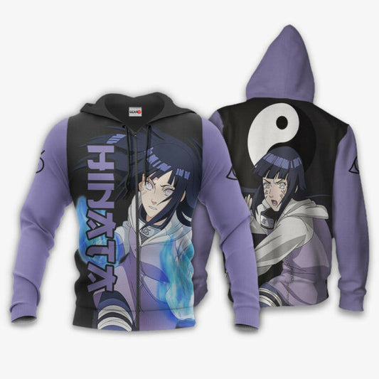 Hinata Hyuga Naruto Anime 3k336 Fan Gift Stylist Unisex Cartoon 3d Hoodie Zip Hoodie 313 Moonbestprint