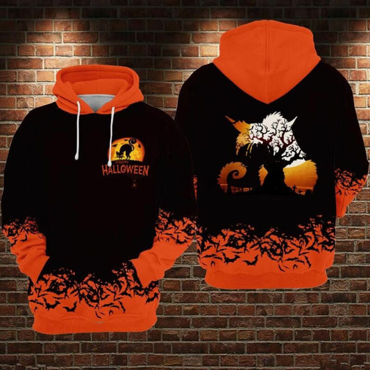 Happy Halloween 1 Over Print 3d Hoodie Zip Hoodie Moonbestprint