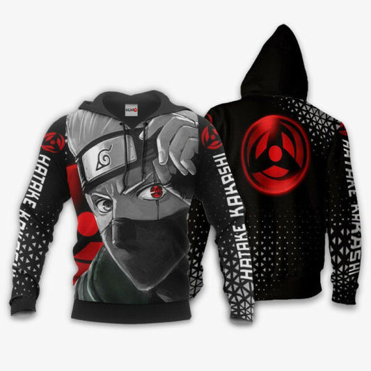 Hatake Kakashi Sharingan Eye Naruto Anime 3k462 Fan Gift Stylist Unisex Cartoon 3d Hoodie Zip Hoodie 1573 Moonbestprint