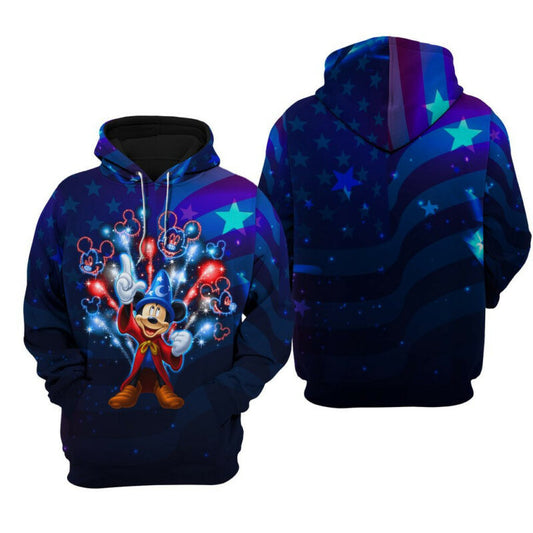 Mickey And Friend July 4th Hoodie Zip Hoodie Moonbestprint