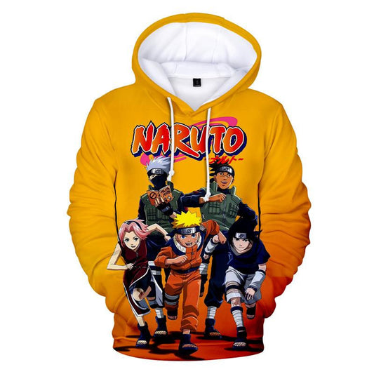 3d Naruto Anime Printed Long Sleeve Pullover Drawstring Hoodie Moonbestprint