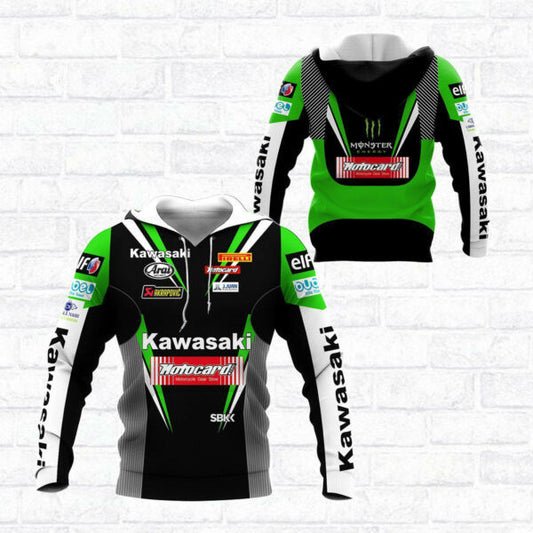 Kawasaki Shirt Fan Gift 248, Stylist Unisex 3d Hoodie Zip Hoodie 522 Moonbestprint