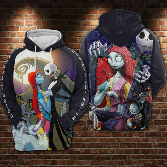 Jack Skellington Hoodie - Zip Hoodie Moonbestprint