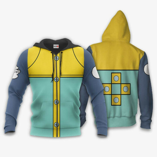 Seven Deadly Sins King Uniform Costume Anime 3k226 Fan Gift Stylist Unisex Cartoon 3d Hoodie Zip Hoodie 1909 Moonbestprint