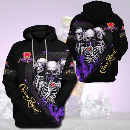 Crown Royal Skull Trending Hoodie 528 1571 Moonbestprint