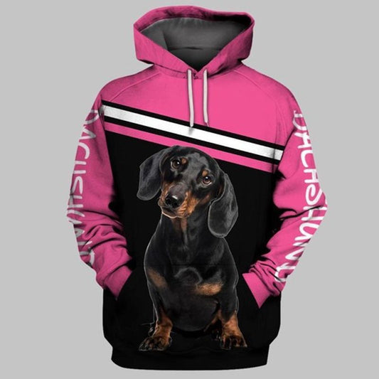 Dachshund All Over Printed Custom 3d Hoodie Moonbestprint
