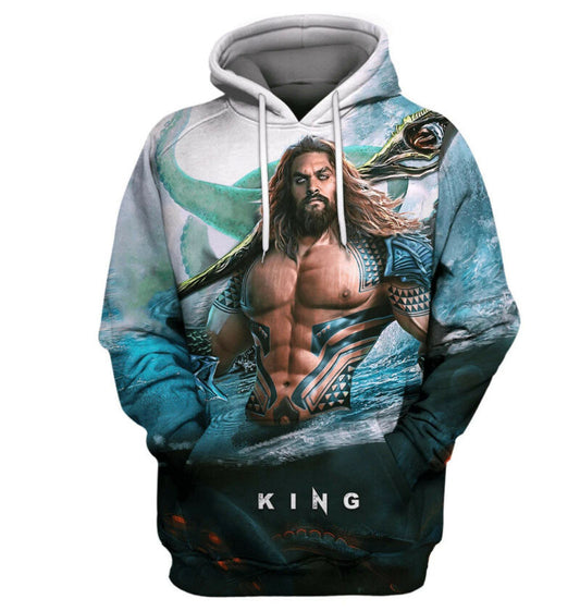 Dc King Aquaman 3d Hoodie Zip Hoodie Moonbestprint