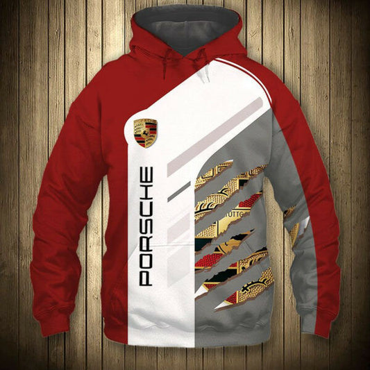 Porsche Sport Car 6k952 Fan Gift Stylist Unisex Cartoon 3d Hoodie Zip Hoodie 2803 Moonbestprint